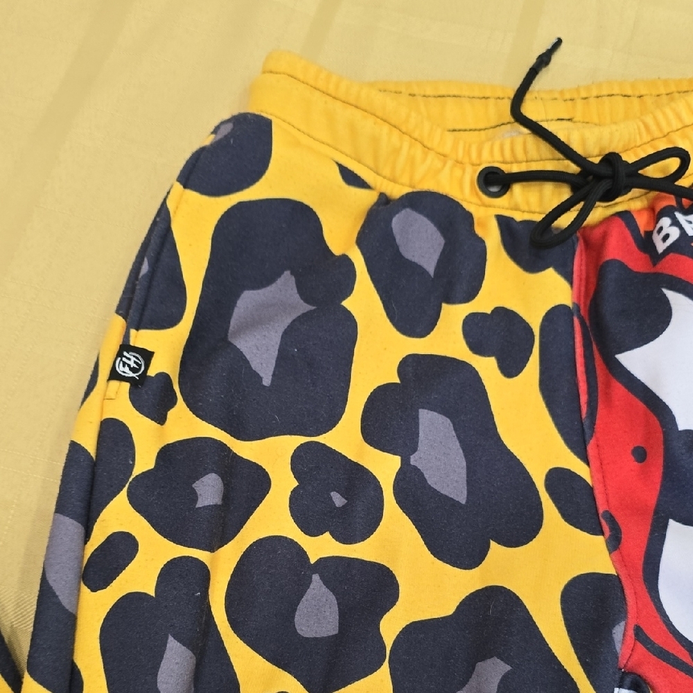 Freshhoods By Britto "New Day" Colorblock Print Sweatpants - Size M - Picture 4 of 11